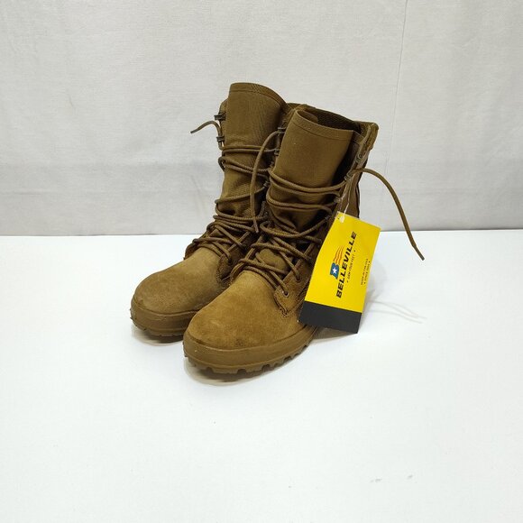 Belleville C290 Ultralight Combat Training Boot Sz 7R Vibram Outsole Coyote Brow - Picture 1 of 9